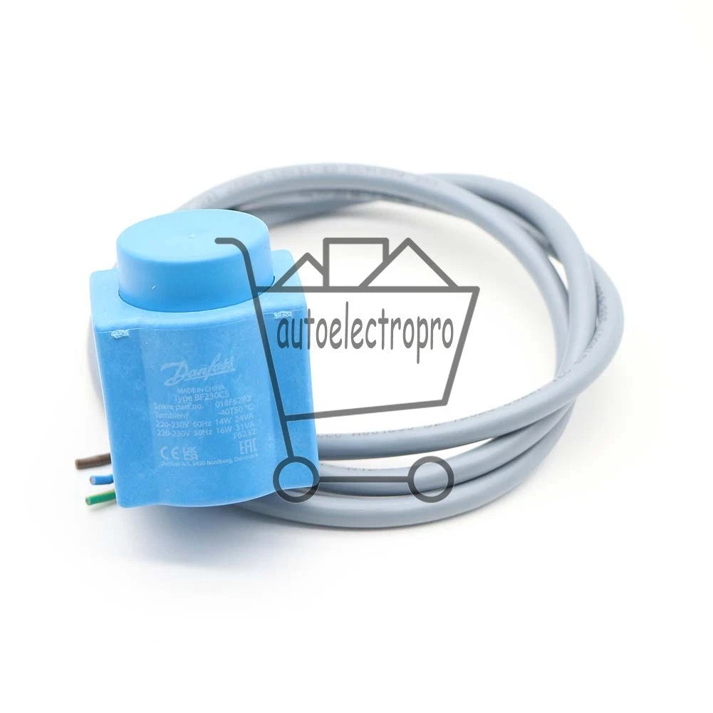 Danfoss 018F6282 Solenoid Coil 220-230 V,60 Hz, 14 W, 50 Hz, 16 W, IP20, BF230CS