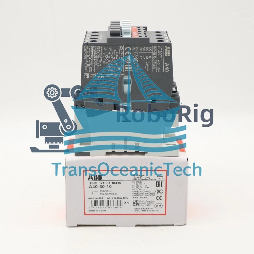 1PCS ABB A40-30-10 Contactor 110V50Hz/110-120V60Hz 1SBL321001R8410