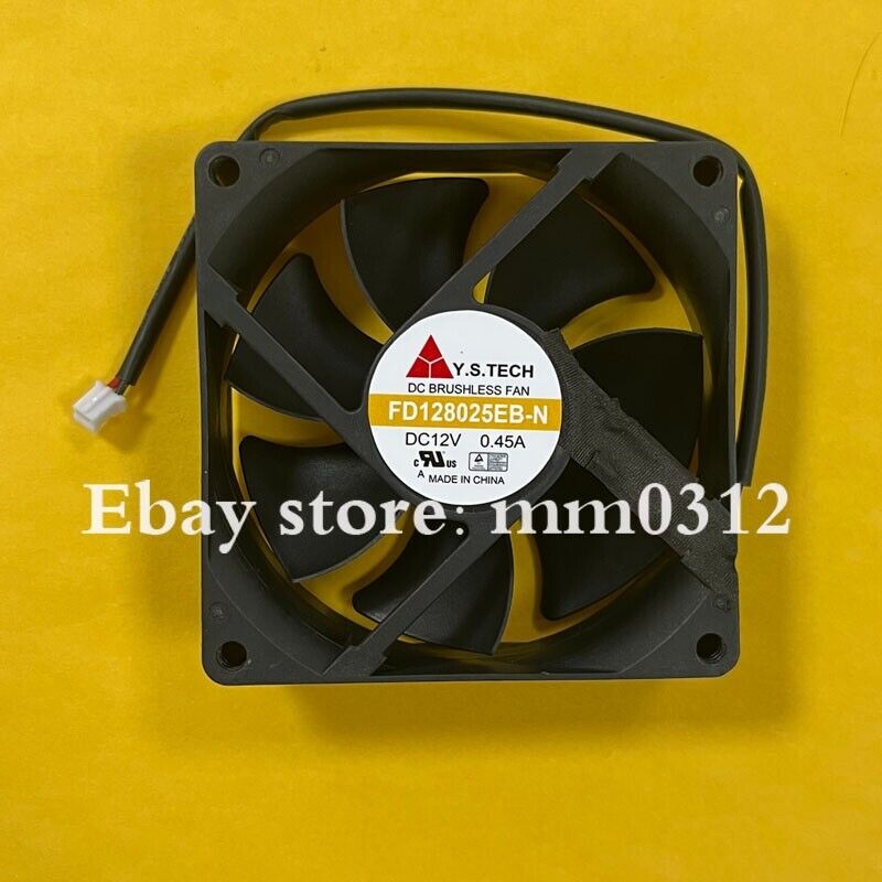 new 1PCS FD128025EB-N 8025 DC12V 0.45A 2-Wire Silent Cooling Fan