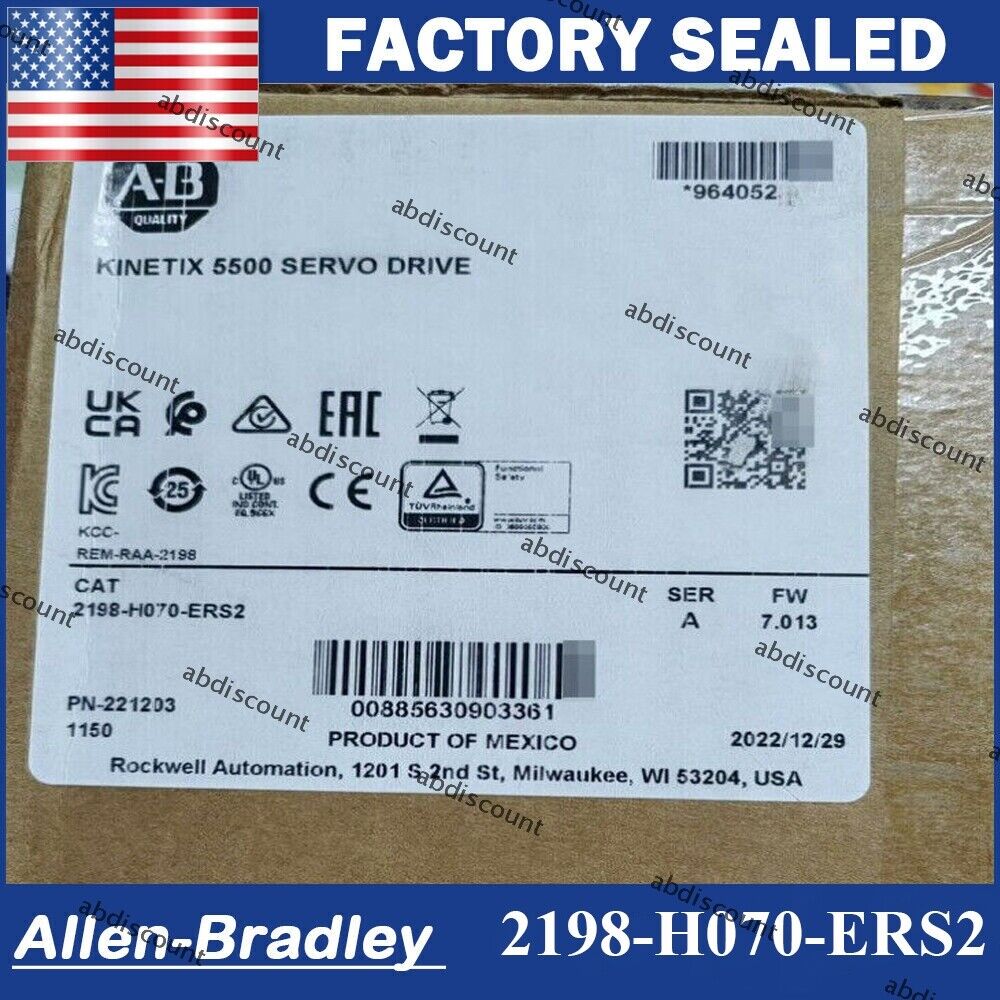 NEW Factory Sealed Kinetix 5500 Servo Drive Model 2198H070ERS2 - KINETIX