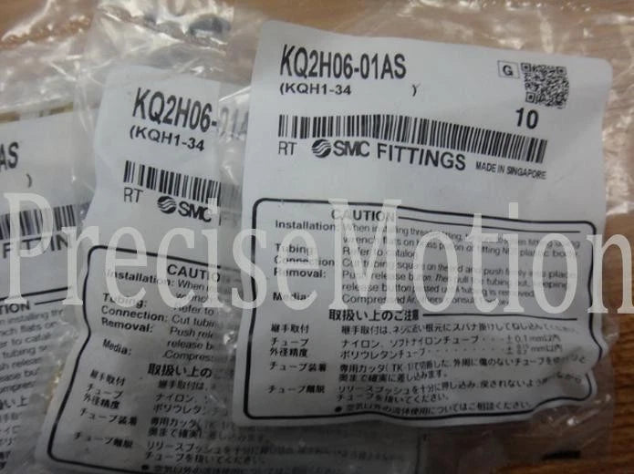 1Bag/10pcs SMC KQ2H06-01AS Fittings Free Shipping