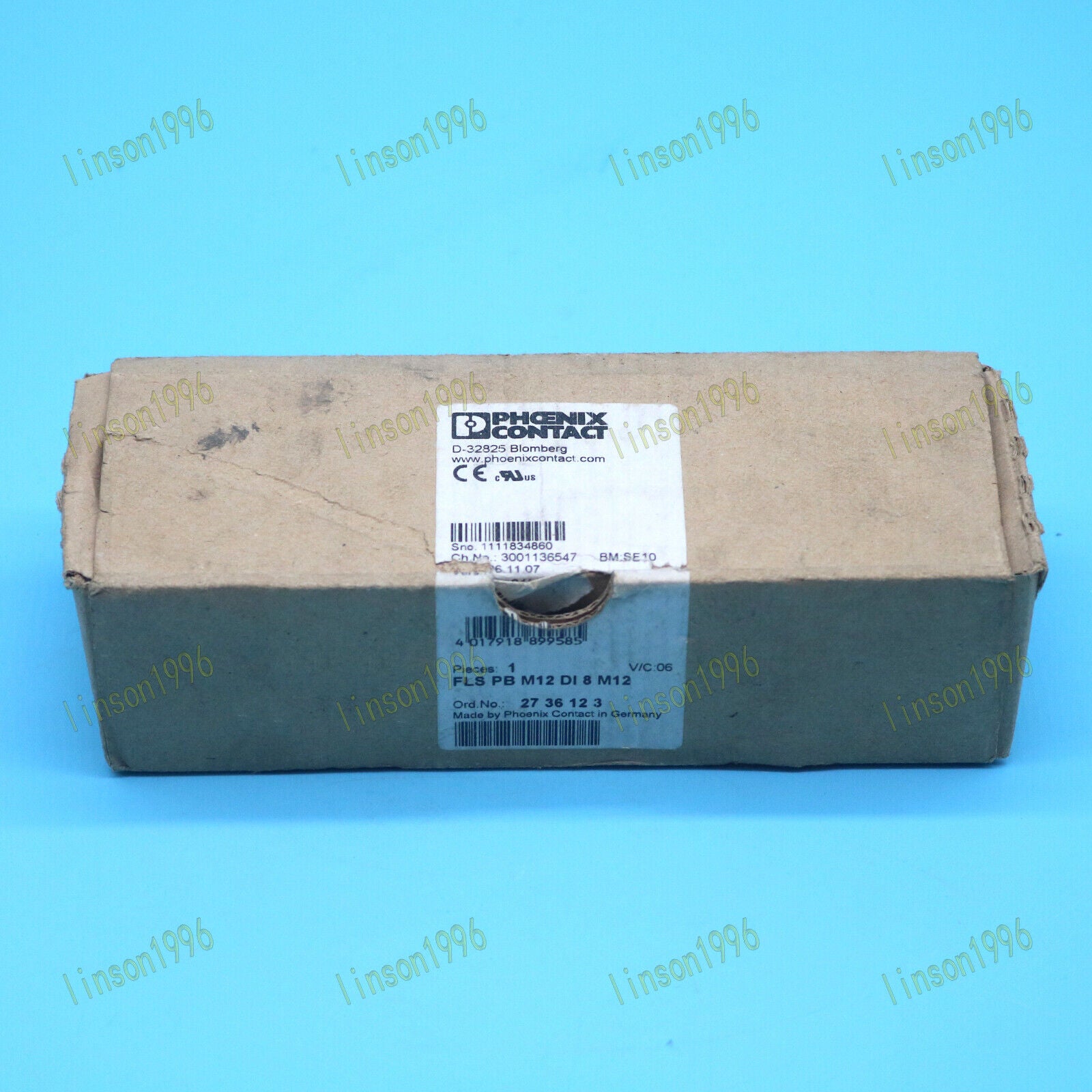 new One Phoenix FLS PB M12 DI 8 M12 2736123 Connector Module Fast - PHOENIX