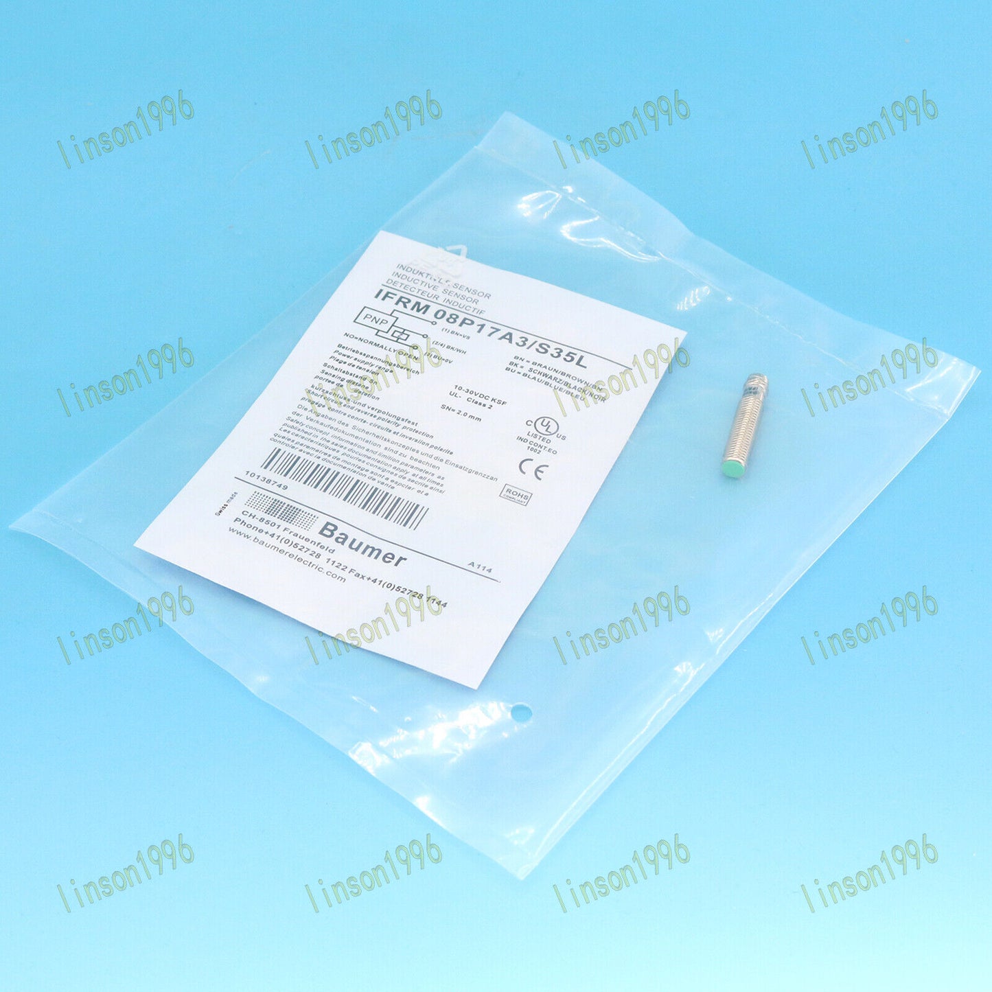 Baumer IFRM 08P17A3/S35L PLC Proximity Sensor - BAUMER