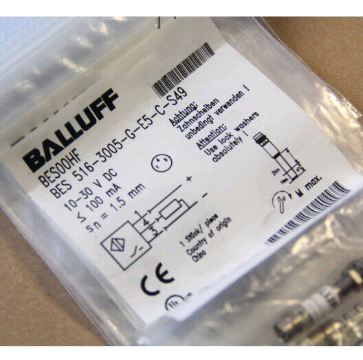 new ONE BALLUFF BES 516-3005-G-E5-C-S49 Proximity Switch - BALLUFF