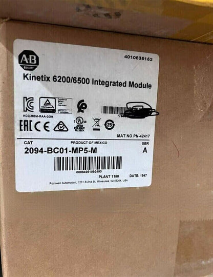 Allen Bradley 2094BC01-MP5M Kinetix 6000 Integrated - ALLEN BRADLEY