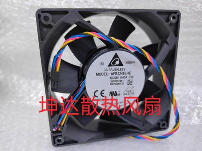 Delta AFB1248EHE 12038 DC48V 0.6A 4-Wire Silent Cooling Fan