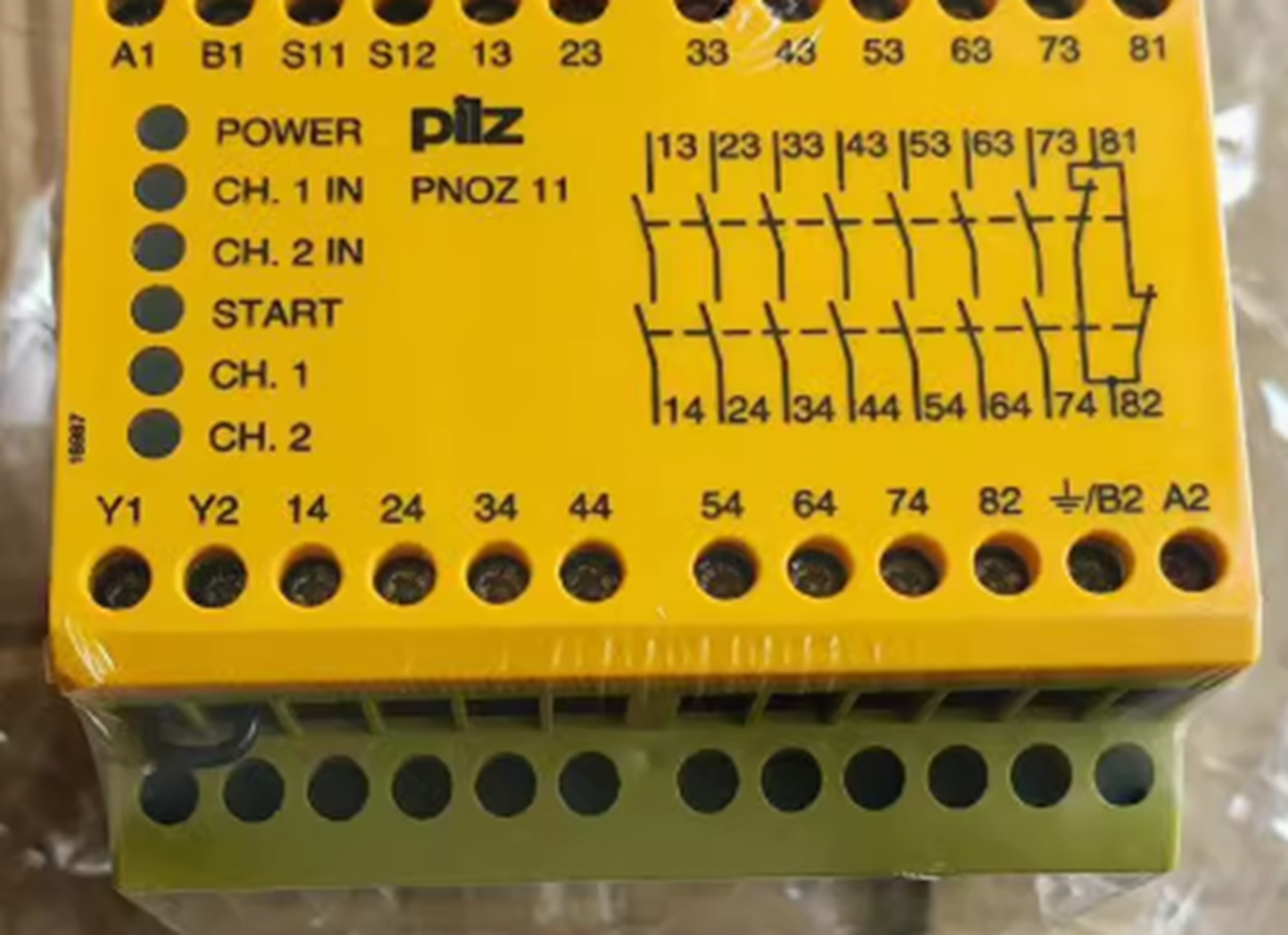 New Pilz 774080 Safety Module PNOZ 11 24VAC 24VDC with PNOZ 11 Safety Module PNOZ 11 24VAC 24VDC Safety Module - PILZ SAFETY MODULES