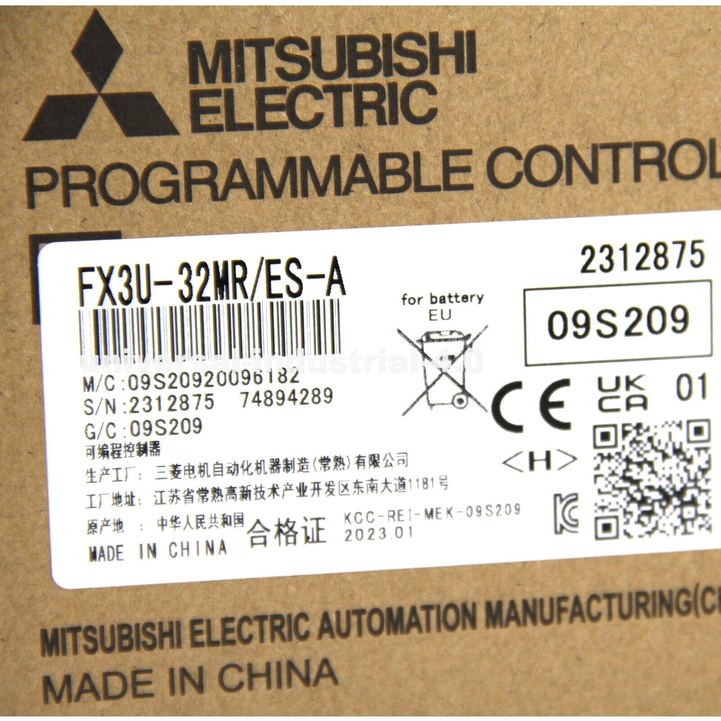 Mitsubishi FX3U-32MR/ES-A Programmable Logic Module Controller Unit in Box - MITSUBISHI