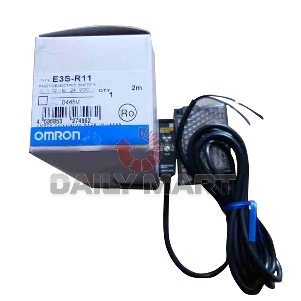 new OMRON Automation & Safety E3S-R11 10-30VDC Retro-Reflective Photoelectric Sensor