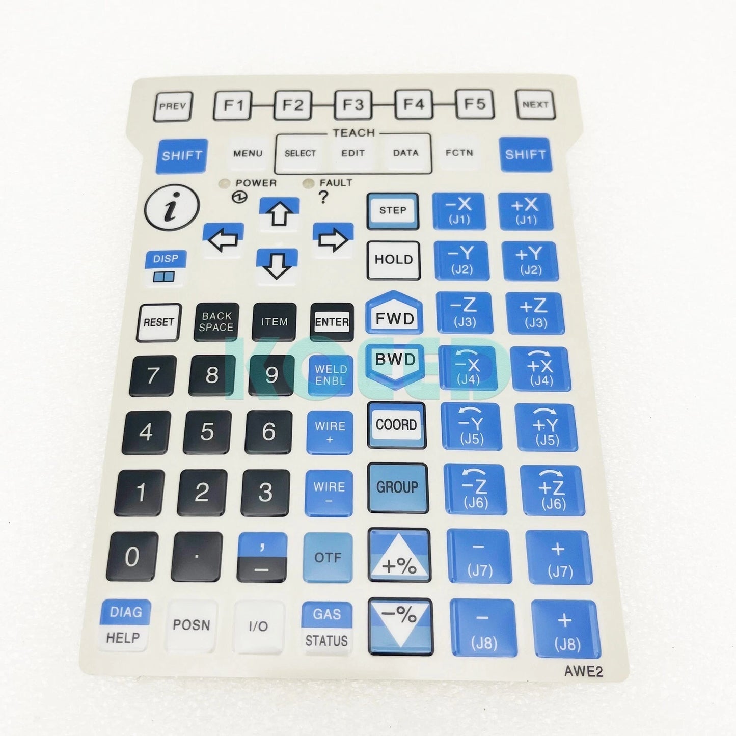 AWE2 Membrane For Fanuc A05B-2255-C105 teach pendant keypad front overlay