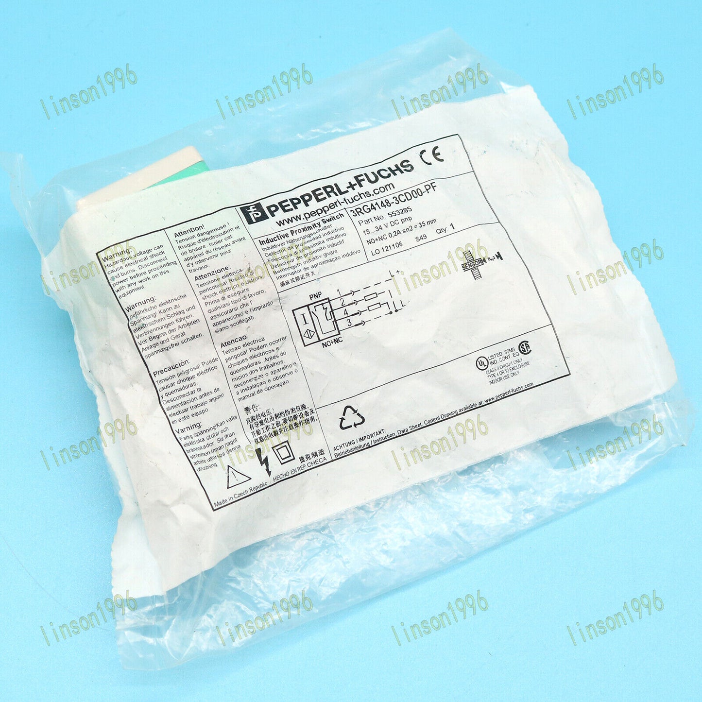 Pepperl+Fuchs Sensor Fast 3RG4148-3CD00-PF - PEPPERL+FUCHS