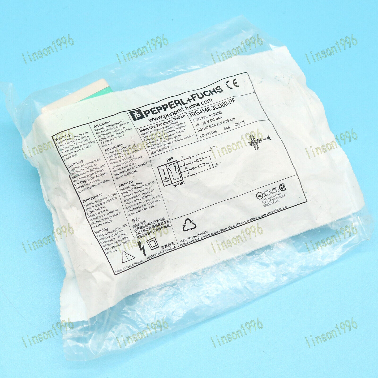 Pepperl+Fuchs Sensor Fast 3RG4148-3CD00-PF - PEPPERL+FUCHS