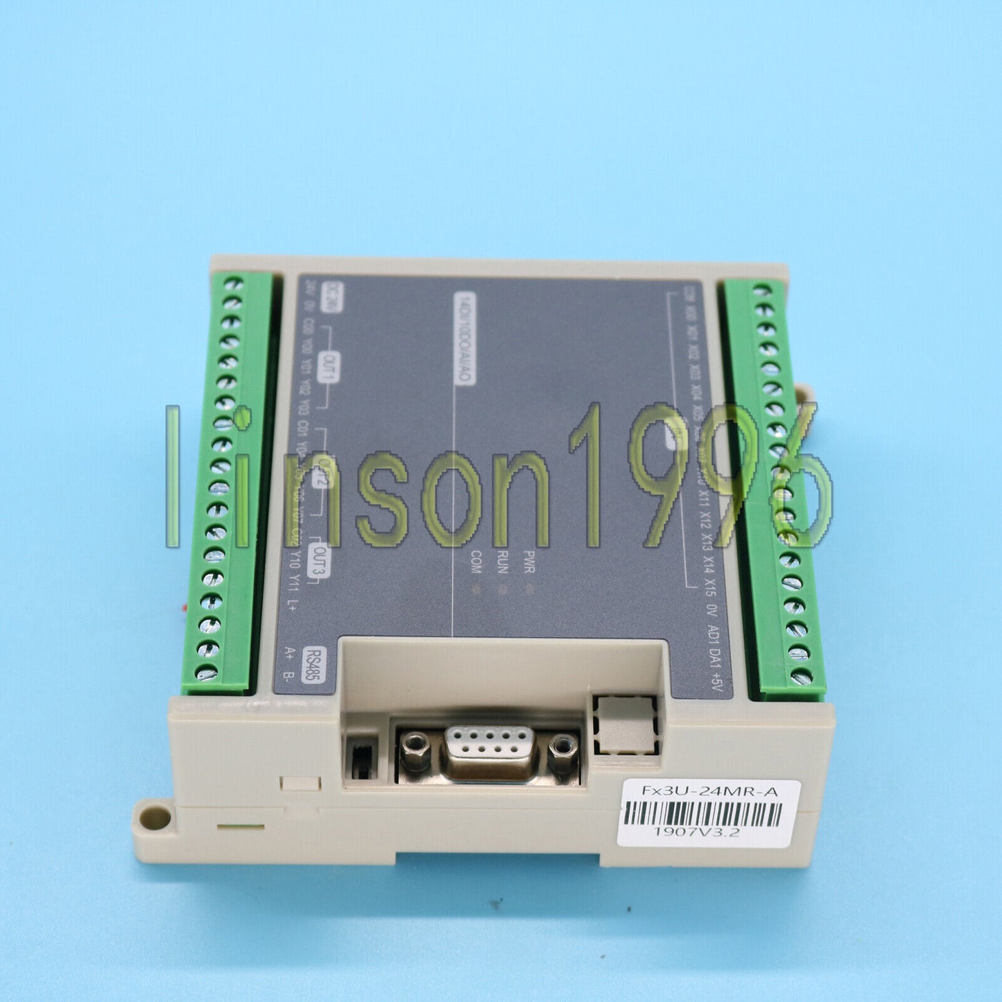 Mitsubishi FX3U-24MR High-Speed Control Board + Cable for PLC - MITSUBISHI