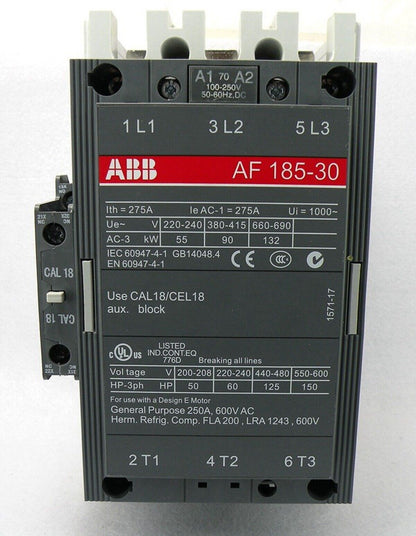ABB AF185-30-11 100-250V Contactor - ABB