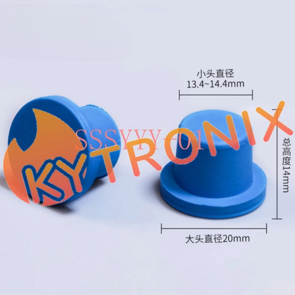 100PCS Butyl Rubber Stopper 20mm Blue Anaerobic Tube Stopper Test Tubes