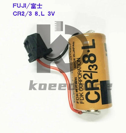 1pcs FUJI Fuji CR2/3 8.L 3V PLC battery FDK CR17335 with black head