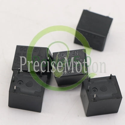 5PCS For GOLDEN GH-1A-12L 12VDC 12A 250VAC 4Pins Electromagnetic Power Relay