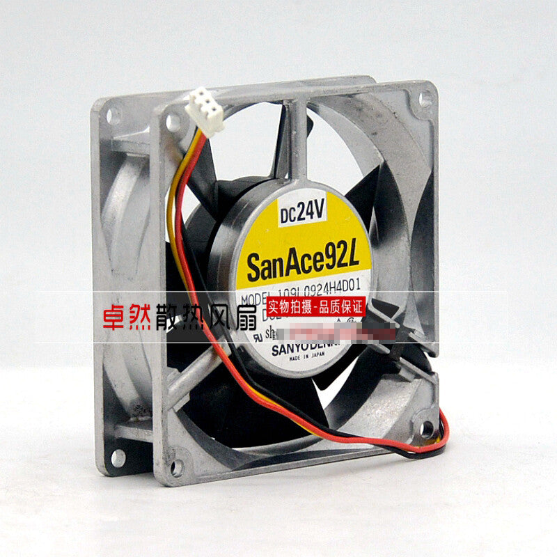 1pcs SANYO 109L0924H4D01 9CM 24V aluminum frame cabinet cooling fan