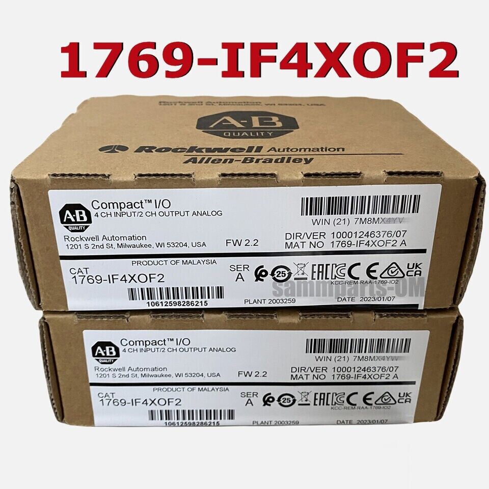 AB 1769-IF4XOF2 Allen-Bradley CompactLogix 6 Pt and Module New Sealed - ALLEN-BRADLEY
