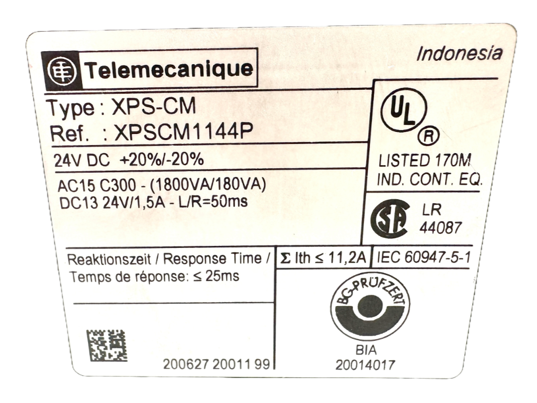 used Telemecanique XPSCM1144P Safety Relay