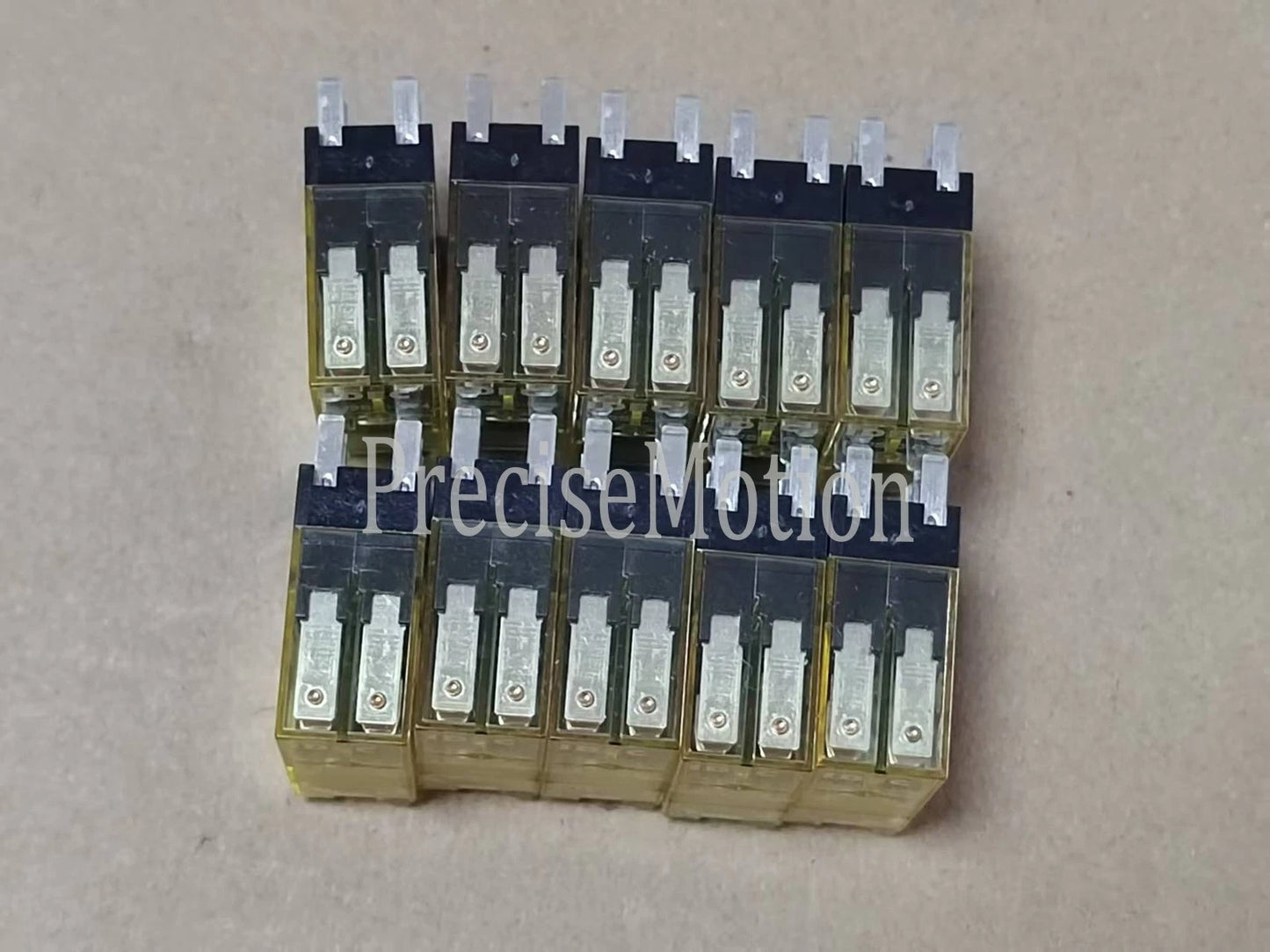 10pcs 8A Contact DPDT RJ2S-C-D24 24VDC Plug-In Relay For IDEC