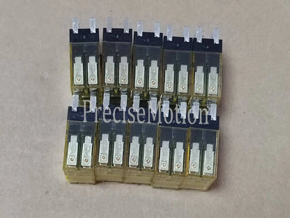 10pcs 8A Contact DPDT RJ2S-C-D24 24VDC Plug-In Relay For IDEC