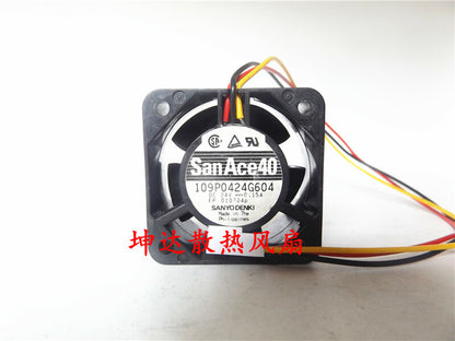 1pcs Sanyo 109P0424G604 4020 24V 0.15A inverter cooling fan