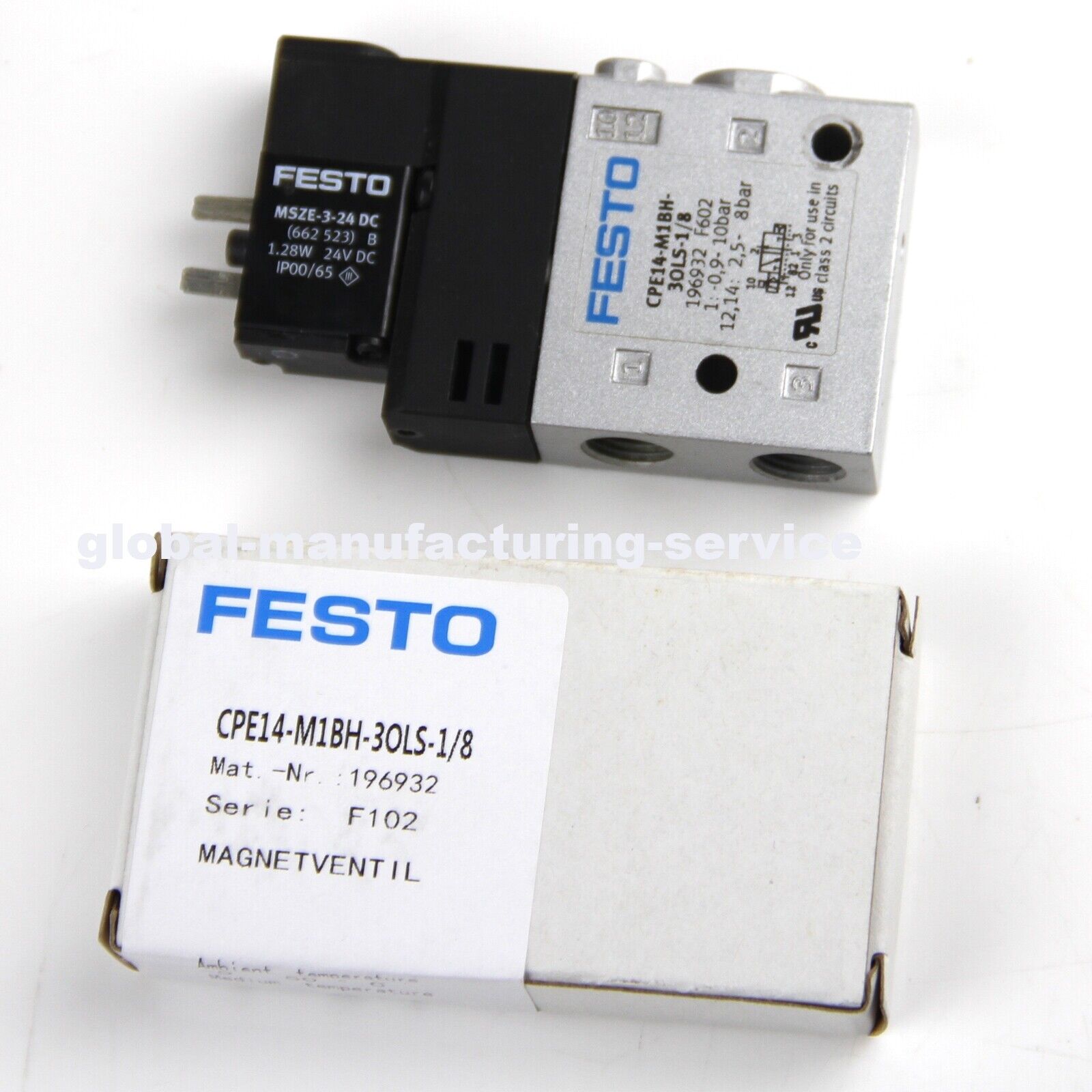 FESTO Pneumatic Solenoid Valve CPE14-M1BH-3OLS-1/8 196932 – 1PC - FESTO