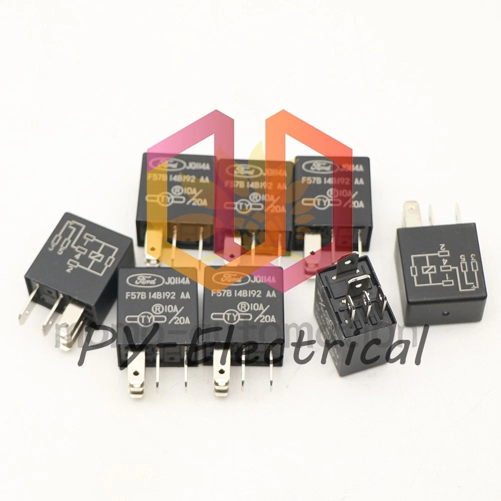 F57B 14B 192 AA 5 Pin 20A/10A 12VDC JQ114A Ford automotive relay 5PCS