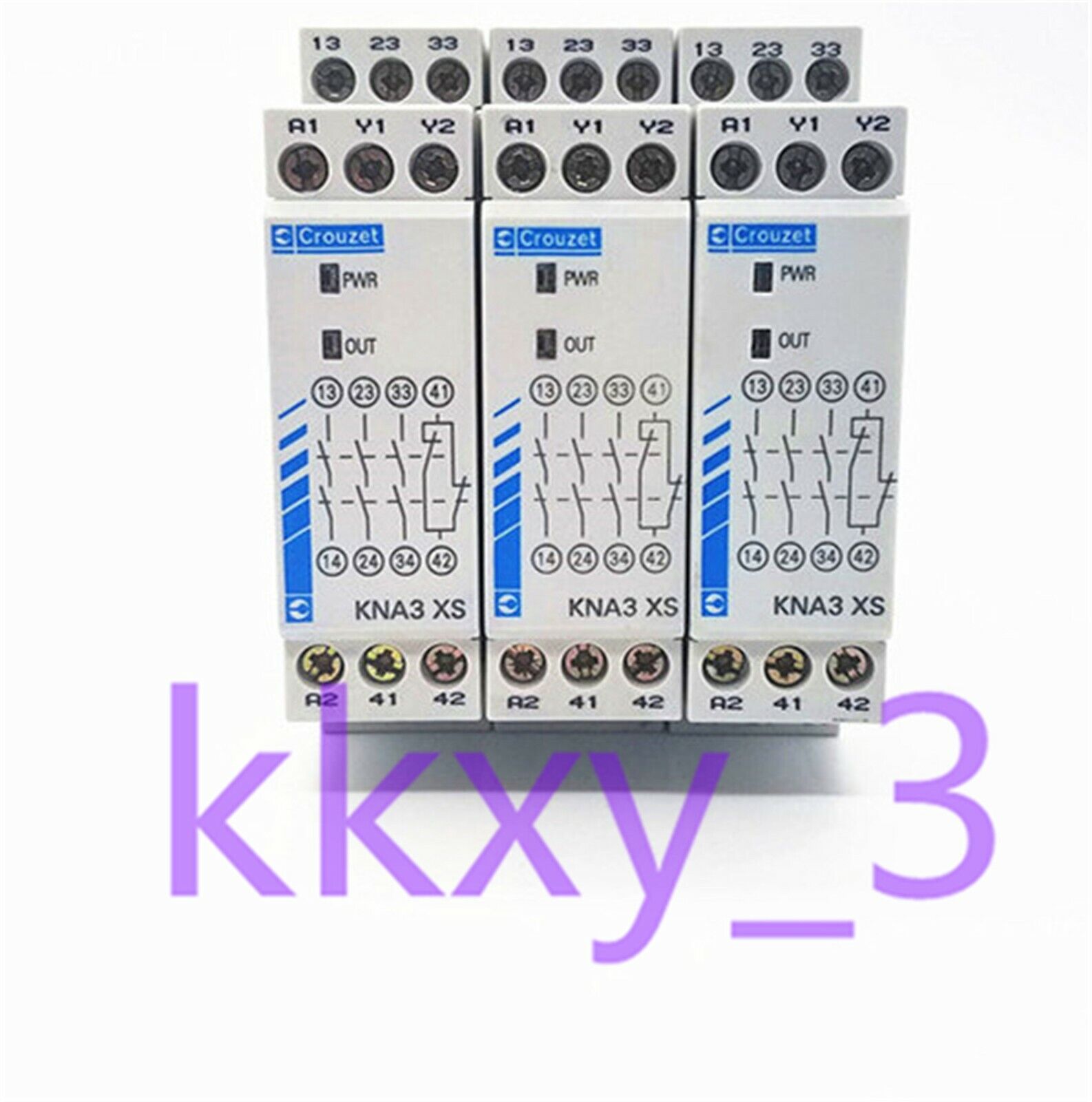 Crouzet Safety Relay KNA3 XS 24VAC/DC 85100036 - CROUZET