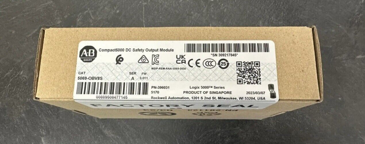 2023 New Sealed Allen Bradley 5069-OBV8S Ser A Compact Safety Output - ALLEN BRADLEY