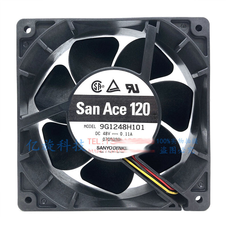 SANYO 9G1248H101 FAN 12038 48V 0.11A 12CM cooling fan