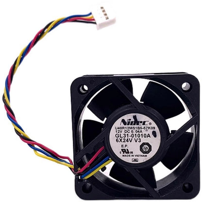 NIDEC U40R12MS1B5-57K09 4013 DC12V 0.04A 4CM 4-Pin Silent Cooling Fan