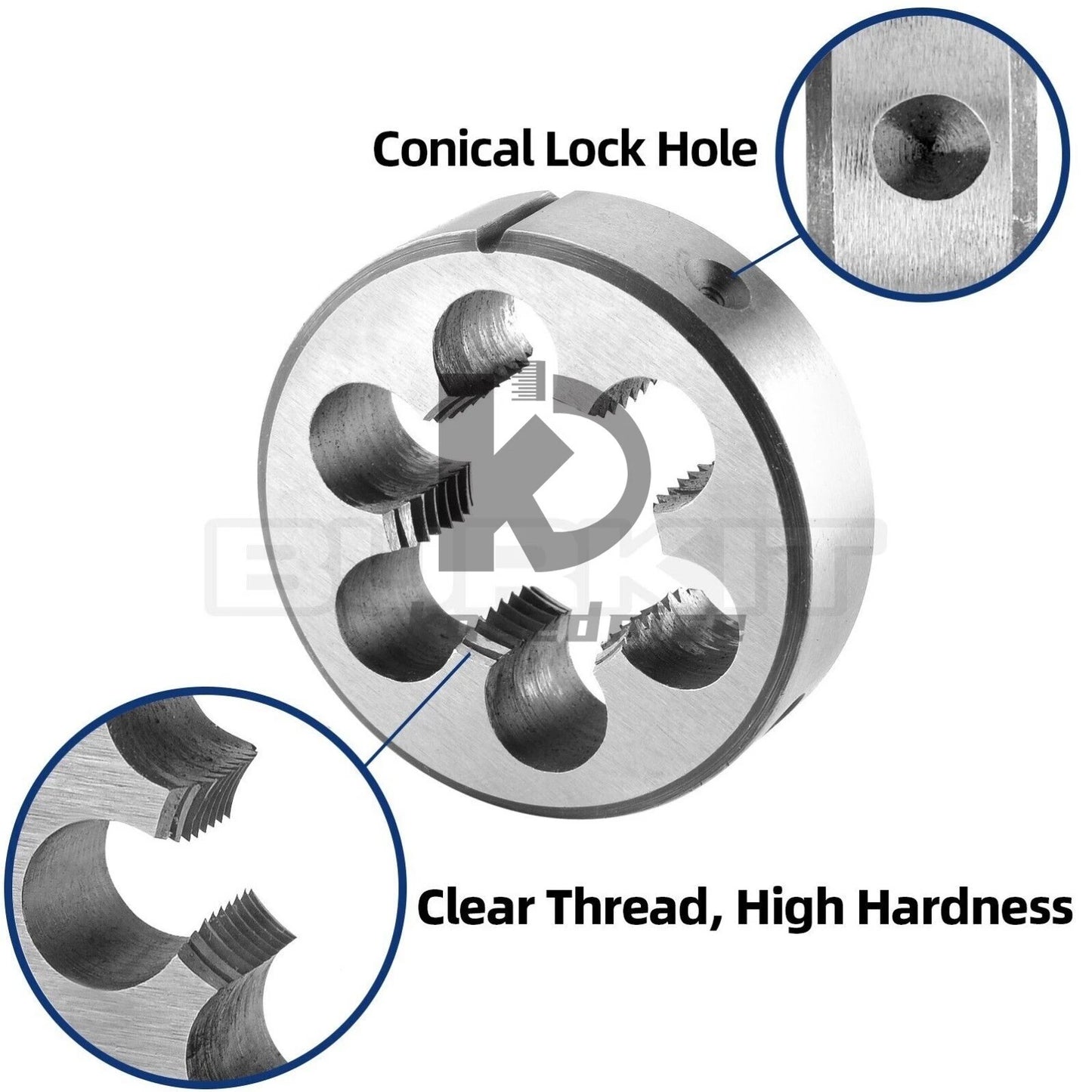 M20 X 0.75 Tap and Die Set Right Hand, M20X0.75 Machine Tap and Round Die