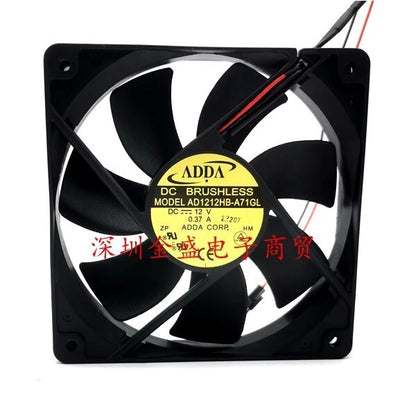 ADDA AD1212HB-A71GL DC12V 0.37A 120*120*25MM 2-Wire Cooling Fan