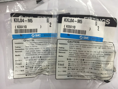 1Bag/2pcs SMC KXL04-M5 KXL04M5 Fittings Free Shipping #SM