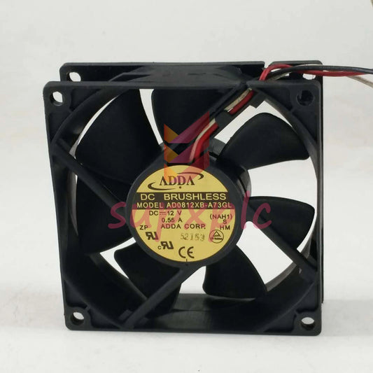 1PC ADDA AD0812XB-A73GL DC12V 0.55A 3Pin cooling fan One year warranty