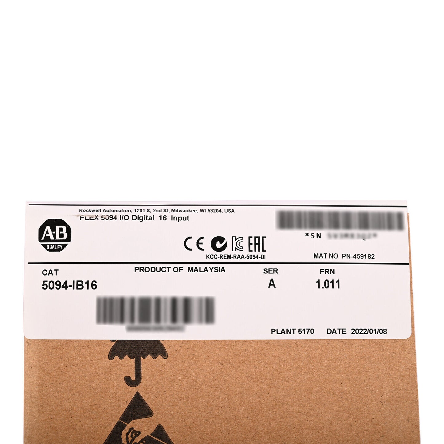 5094-IB16 Allen Bradley Flex Logix 5000 DC Input Module US - ALLEN BRADLEY