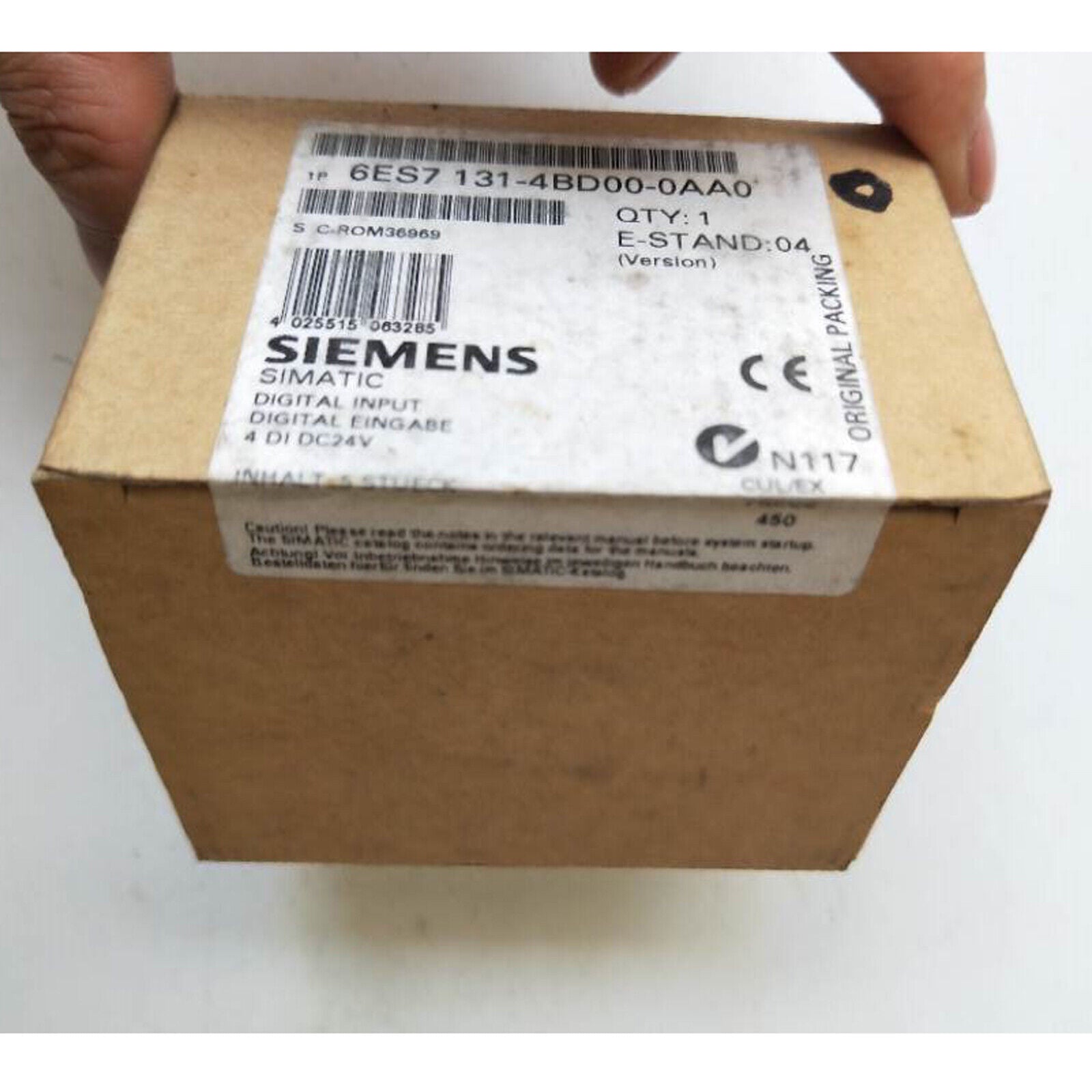 new  In Box Siemens 6ES7131-4BD00-0AA0 6ES7 131-4BD00-0AA0 One year