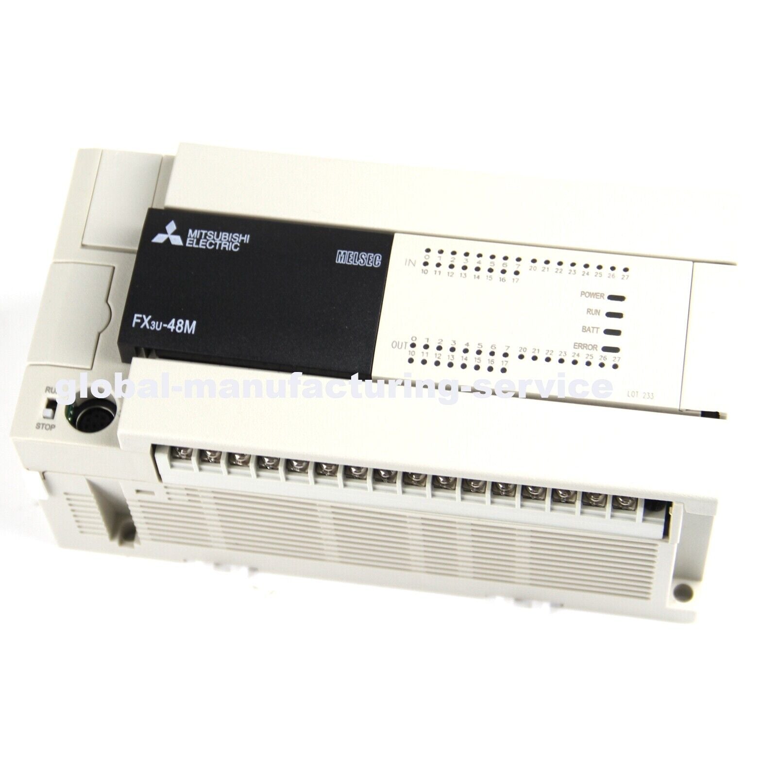 Programmable Logic Controller with 48 inputs and 24 outputs for industrial automation applications - MITSUBISHI