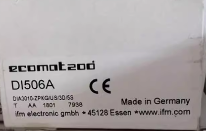 IFM DI506A Speed Monitor Sensor - High-Precision Speed Monitoring Device for Industrial and Automotive Applications - IFM