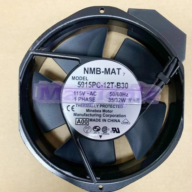 1PCS For 5915PC-12T-B30 NMB-MAT 5915PC-12T-B30-A00 Fan 115V 50/60Hz 35/32W~