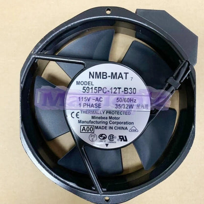 1PCS For 5915PC-12T-B30 NMB-MAT 5915PC-12T-B30-A00 Fan 115V 50/60Hz 35/32W~
