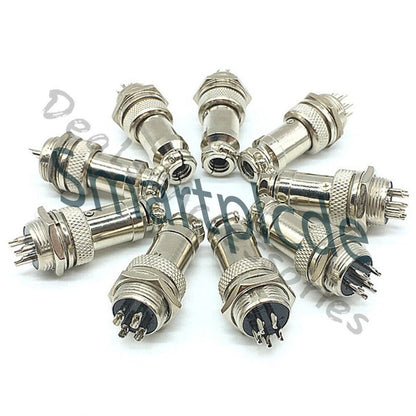 GX16/GX20/GX12 Ation Plug Male&Female Wire Panel Metal Connector 2/3/4/5/6Pin
