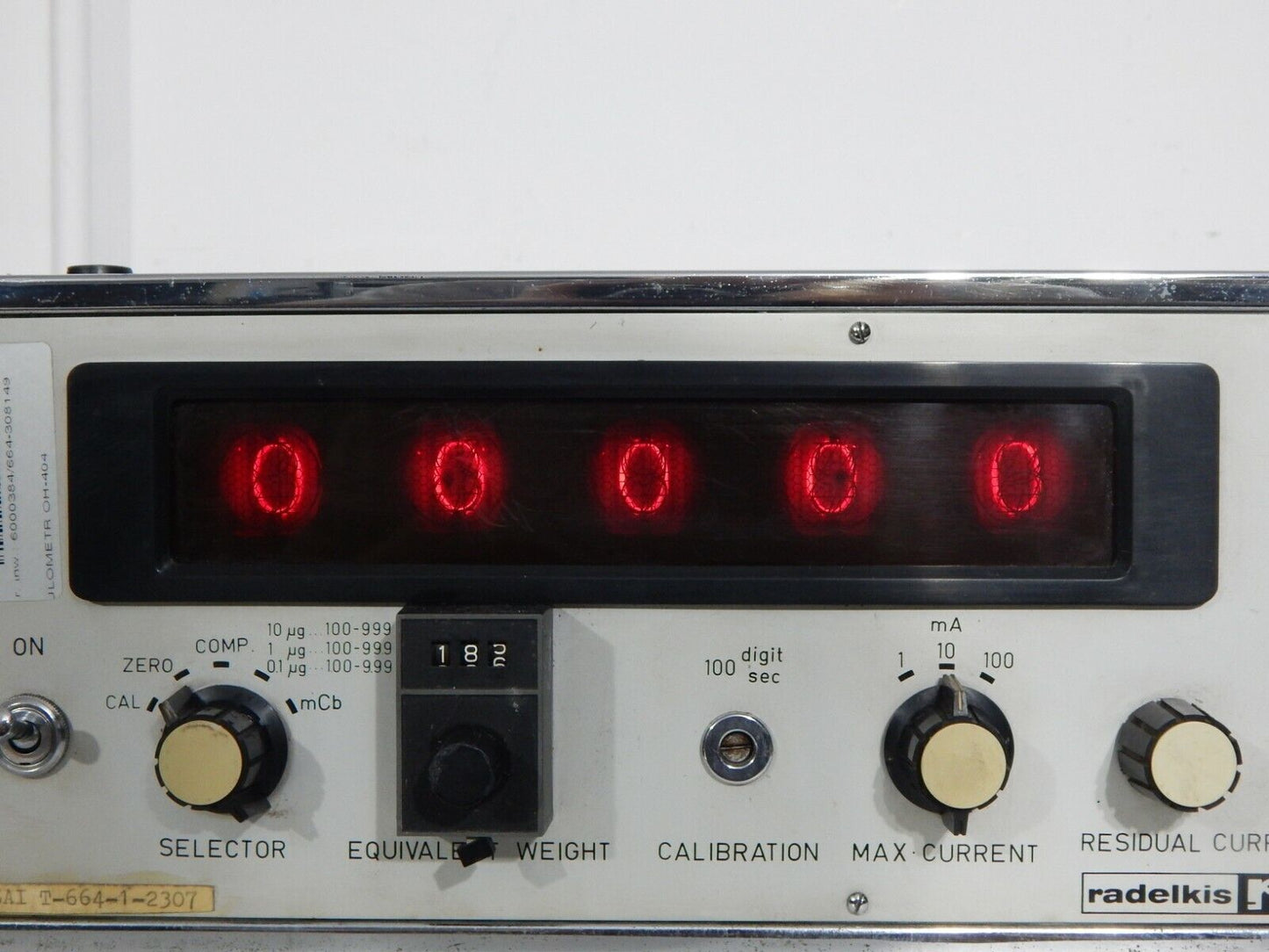 Used Measuring Devices RADELIKS Integrator Unit OH-404/C - NIXIE tube 5x Z560M - RADELIKS