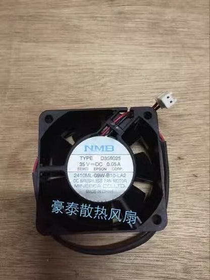 NMB 2410ML-09W-B10-LA2 6025 DC35V 0.05A 6CM 2-Pin Inverter Cooling Fan