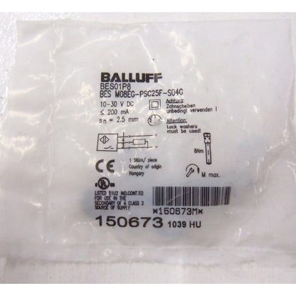 Balluff proximity switch sensor BES M08EG-PSC25F-S04G - BALLUFF