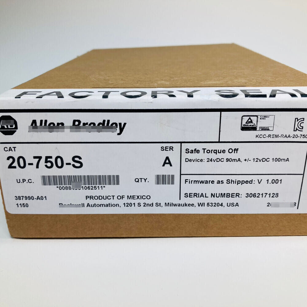 1 PC 20-750-S ALLEN BRADLEY New 20-750-S Safe Torque Off Option Module