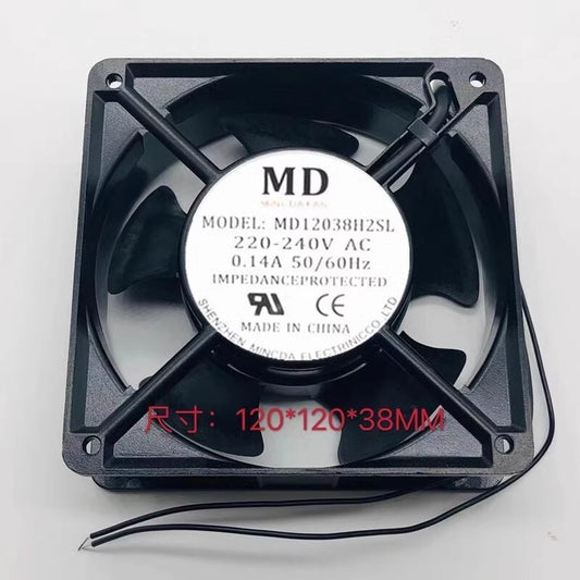 MD MD12038H2SL AC220V-240V 0.14A 12CM Axial Cooling Fan