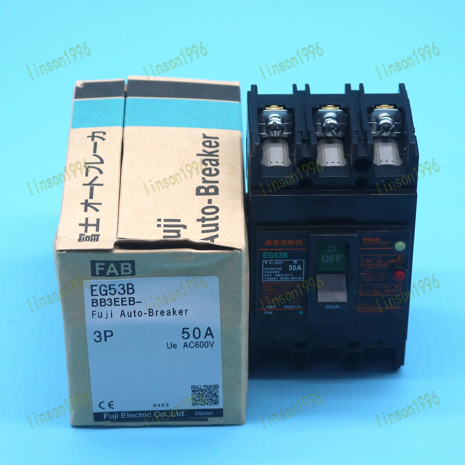 new In Box EG53B 3P 50A Fuji Auto-Breaker FAST SHIP - FUJI